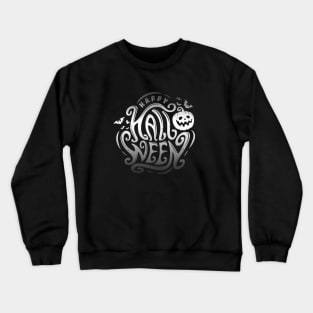 Gothic Graffiti Happy Halloween Crewneck Sweatshirt